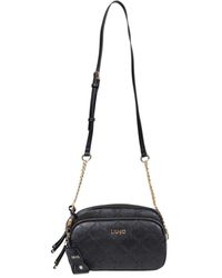 Liu Jo - Schwarze Umhängetasche Mit Reißverschluss Und Taschen - Lyst