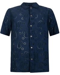 MC2 Saint Barth - Sifnos Short Sleeve Sangallo Fiore Shirt - Lyst