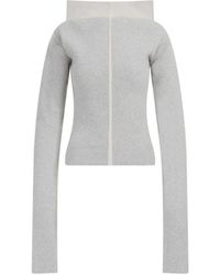 Rick Owens - Lussuoso cowl pullover sweater - Lyst