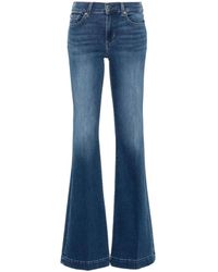 Liu Jo - Denim flared jeans toppy - Lyst