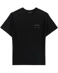 Hogan - Minimalist T-Shirt With Calfskin Blend - Lyst