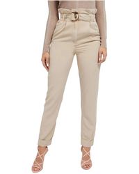 Guess - Cintina Slim-Fit Hose mit hoher Taille - Lyst