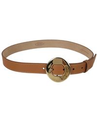 Tod's - Stijlvolle Leren Riem Met Metalen Gesp - Lyst