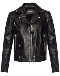DIESEL Biker' Jacket - Zwart
