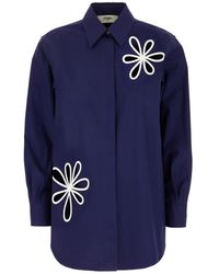 Fendi - Flower-Cutout Shirt - Lyst