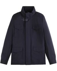 Fay - Jassen ,Blauw ,Travel Field Stretch Travel - Lyst