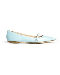PROSPERINE® - Leder Ballerinas Mit Knopfdetail - Lyst