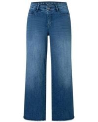 M·a·c - Jeans ,Blauw ,Denim Storm Blauw Authentiek Gewassen Denim Jeans - Lyst