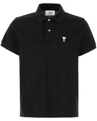 Ami Paris - Ami De Coeur Polo - Lyst