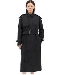 Burberry - Wollen Trenchcoat - Lyst
