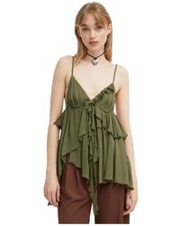 Aniye By - Mouwloze Blouse Met Ruches - Lyst