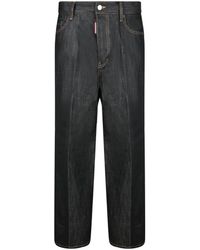 DSquared² - Jeans ,Zwart ,Katoen Straight Jeans - Lyst
