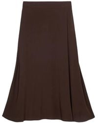 Oltre - A-Lijn Rok Van Viscose - Lyst