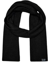 EA7 - Accessoires ,Zwart ,Wol Wollen Mix Sjaal - Lyst