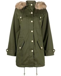 Michael Kors - Jassen ,Groen ,Katoen Afneembare Faux Fur Jas - Lyst