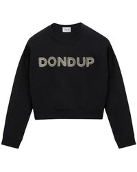 Dondup - Hoodies & Sweatvesten ,Zwart ,Crewneck Sweatshirt - Lyst