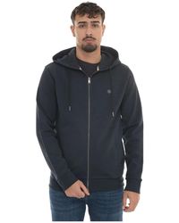 HUGO - Hoodies & Sweatvesten ,Blauw ,Katoen C-Spence 01 Sweatshirt - Lyst