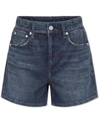 Rag & Bone - Korte Broeken ,Blauw ,Katoen Miramar Walking Shorts - Lyst