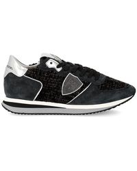 Philippe Model - Schoenen ,Zwart ,Katoen Sneakers Trpx Running - Lyst