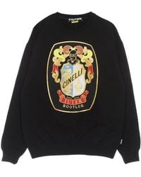 Iuter - Hoodies & Sweatvesten ,Zwart ,Katoen Cinelli Crewneck Sweatshirt Lichtgewicht Geborsteld - Lyst