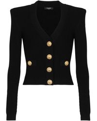 Balmain - Cardigan Corto - Lyst