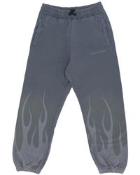 Vision Of Super - Flammenmuster Fleece Hose - Lyst