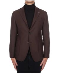 Bharnaba - Jassen ,Bruin ,Single-Breasted Blazer - Lyst