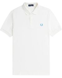 Fred Perry - Tops ,Wit ,Katoen Klassiek Katoenen Poloshirt - Lyst