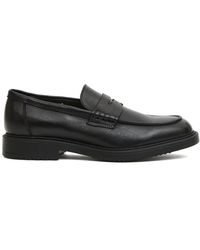 Doucal's - Schoenen ,Zwart ,Zwarte Leren Penny Loafer - Lyst