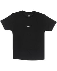 Obey - Klassiek Zwart T-Shirt Korte Mouw Katoen - Lyst