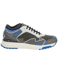 Ferragamo - Leder Logo Sneakers - Lyst