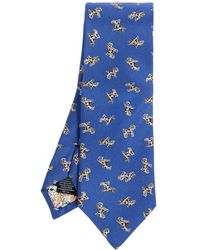 Paul Smith - Accessoires ,Blauw ,Zijden Stropdas - Lyst