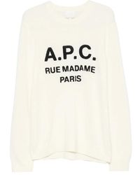 A.P.C. - Truien & Vesten ,Trui Met Ronde Hals - Lyst