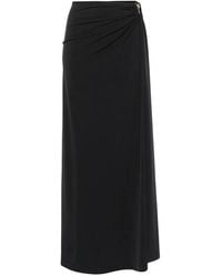 Christopher Esber - Falda Larga Negra Con Detalle Metálico Orbit, Mujer, Talla - Lyst