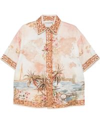 Zimmermann - Overhemden ,Linnen Mahon Shirt - Lyst