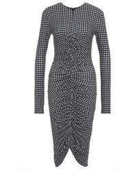 Norma Kamali - Zwarte Gerimpelde Stretch Jurk Aw24 - Lyst
