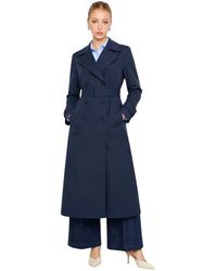 Kocca - Jassen ,Blauw ,Leer Trench Burbyx - Lyst