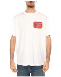 Thinking Mu - Tops ,Wit ,Katoen T-Shirt - Lyst