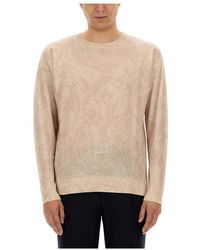 Etro - Truien & Vesten ,Wol Mrw Gebreide C-Hals - Lyst