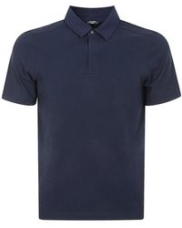 K-Way - Tops ,Blauw ,Katoen Ice Cotton Polo Shirt Met Korte Mouwen - Lyst