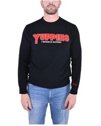 MC2 Saint Barth - Truien & Vesten ,Zwart ,Elegant Crew Neck Sweater - Lyst