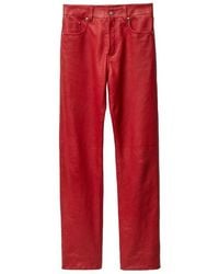 Versace - Leather Trousers - Lyst