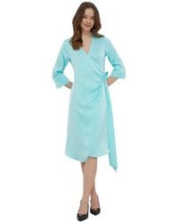 Joop! - Tie V-Neck Jurk - Lyst