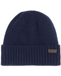 Barbour - Fleece-Lined Ribbed Wool Beanie - Lyst