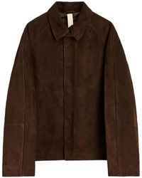 sunflower - Jassen ,Bruin ,Suède Short Raglan Suede Jacket - Lyst