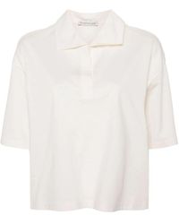 Moncler - Oversized baumwoll polo shirt - Lyst