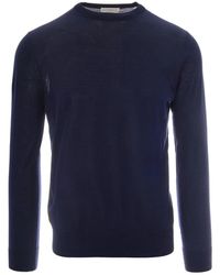 Ballantyne - Truien & Vesten ,Blauw ,R Neck Pullover - Lyst