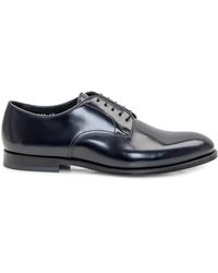 Doucal's - Schwarzer Leder Derby Schnürschuh - Lyst