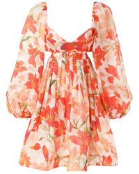 Zimmermann - Short Dresses - Lyst