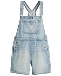 Levi's - Jumpsuits & Playsuits ,Blauw ,Katoen Utility Shortalls - Lyst